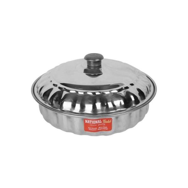 Stainless Steel Roti Box with Lid - National Gold